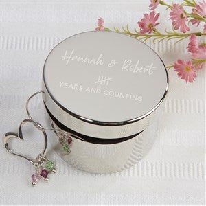 Anniversary Tally Personalized Keepsake Box