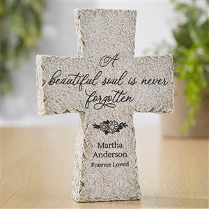 Beautiful Soul Personalized Memorial Resin Tabletop Cross