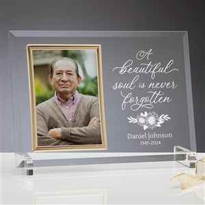 Beautiful Soul Engraved Glass Memorial Frame