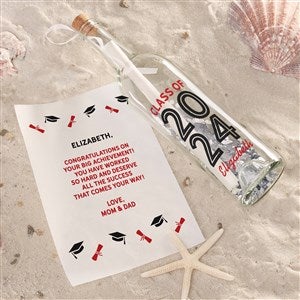 Graduating Class Of Personalized Letter In A Bottle