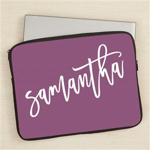 Trendy Script Personalized 15 Laptop Sleeve