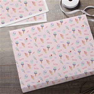 Life is Sweet Precious Moments® Personalized Wrapping Paper Sheets - Set of 3