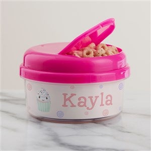 Life is Sweet Precious Moments Personalized Toddler Snack Cup - Pink