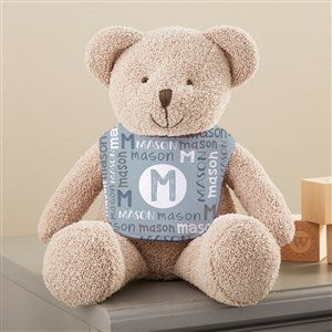 Personalized Plush Teddy Bear - Youthful Name For Boys - 44904