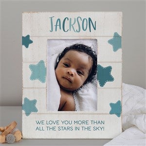 Personalized Baby Shiplap Frame - Hi Little One - 5x7 Vertical