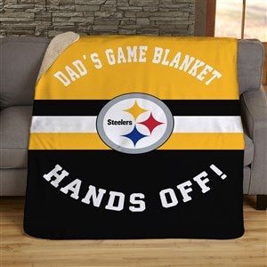 NFL Classic Pittsburgh Steelers Personalized 50x60 Sherpa Blanket
