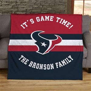 NFL Classic Houston Texans Personalized 50x60 Plush Fleece Blanket