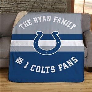 NFL Classic Indianapolis Colts Personalized 50x60 Sherpa Blanket