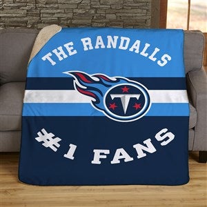 NFL Classic Tennessee Titans Personalized 50x60 Sherpa Blanket