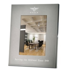 Personalized Logo Gunmetal 5x7 Picture Frame  - 45154