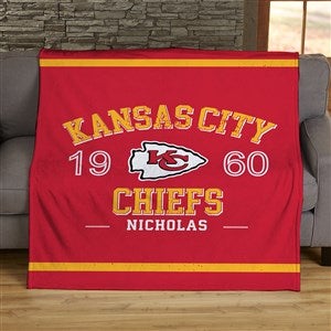 NFL Established Kansas City Chiefs Personalized 60x80 Plush Fleece Blanket