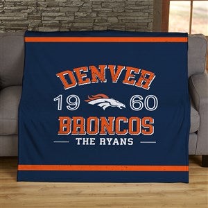 NFL Established Denver Broncos Personalized 60x80 Plush Fleece Blanket