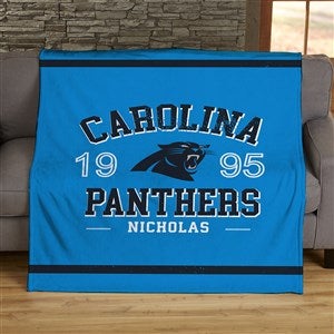NFL Established Carolina Panthers Personalized 60x80 Sherpa Blanket