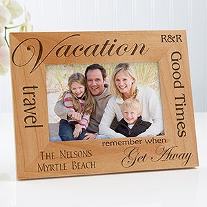Vacation Memories Personalized Frame- 4 x 6