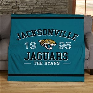NFL Established Jacksonville Jaguars Personalized 60x80 Sherpa Blanket