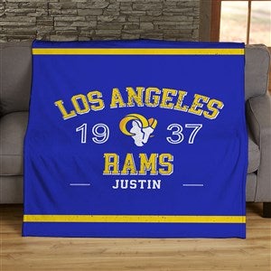 NFL Established Los Angeles Rams Personalized 60x80 Plush Fleece Blanket