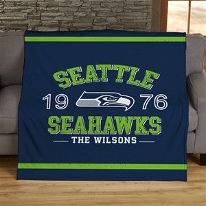 NFL Established Seattle Seahawks Personalized 50x60 Plush Fleece Blanket