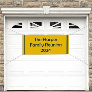 Family Reunion Personalized Party Banner - Small