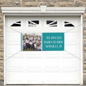 Family Reunion Personalized Photo Party Banner - Small
