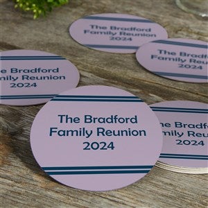 Family Reunion Personalized Paper Coasters - 12 Coasters