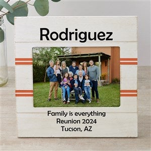 Family Reunion Personalized Shiplap Frame- 5x7 Horizontal