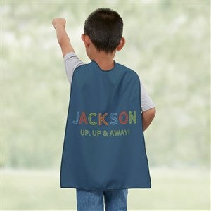 Boys Colorful Name Personalized Kids Cape  - 45293