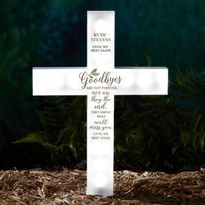 Goodbye Memorial Personalized Solar Outdoor Garden Stake