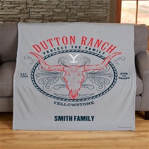 Yellowstone Dutton Ranch Personalized Fleece Blanket