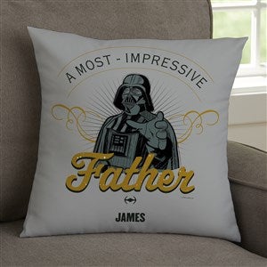 Darth Vader Personalized Star Wars Throw Pillow for Dad