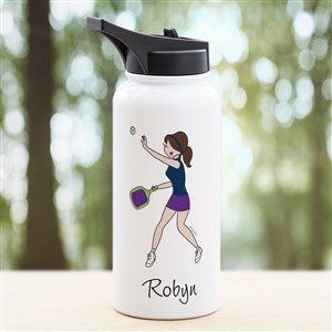 philoSophie's® Pickleball Personalized Double-Wall Insulated 32 oz. Water Bottle