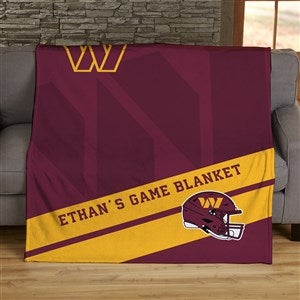 NFL Corner Logo Washington Football Team Personalized 50x60 Plush Fleece Blanket