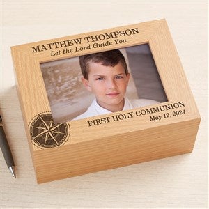 First Communion Compass Personalized Keepsake Box