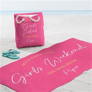 Girls Trip Personalized 35x72 Beach Towel