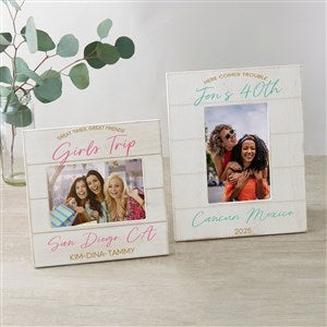 Girls Trip Personalized Shiplap Frame - 45622