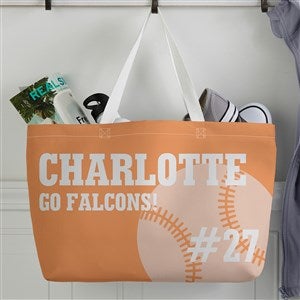 Baseball Personalized Tote Bag