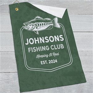 Fishing Club Personalized Towel