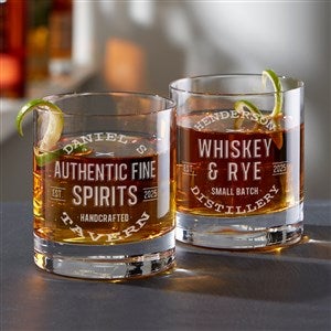 Luigi Bormioli® Vintage Distillery Engraved Old Fashioned Whiskey Glass