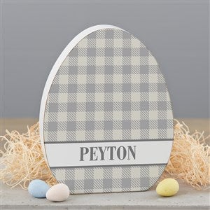 Easter Pattern Personalized Wooden Easter Egg Shelf Decorations