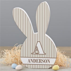 Easter Pattern Personalized Wooden Bunny Shelf Decorations