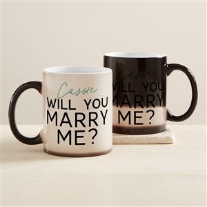 Will You Marry Me Personalized Color Changing Coffee Mug