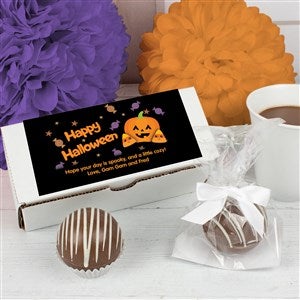 Personalized Halloween Hot Cocoa Bombs - Chocolate