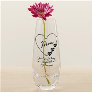 A Mother's Heart Personalized Printed Bud Vase - 45854