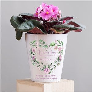 A Mom's Hug Personalized Mini Flower Pot