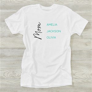 Scripty Mom Personalized Ladies T-Shirts - 45872