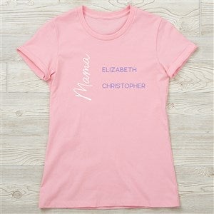 Scripty Mom Personalized Ladies Fitted Shirt - Next Level