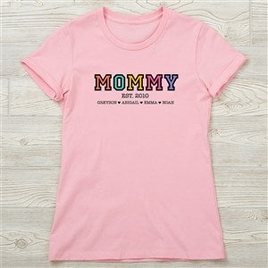 Vibrant Mom Personalized Ladies Fitted T-Shirts - Next Level