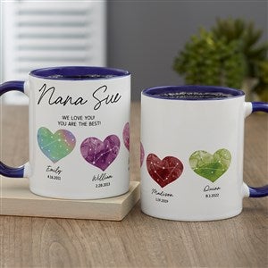 Birthstone Constellations Personalized Coffee Mug - Blue