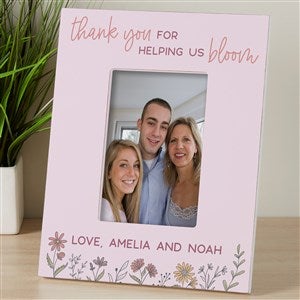 Love Blooms Here Personalized Picture Frame - 4x6 Vertical