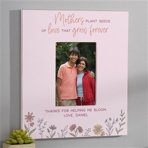 Love Blooms Here Personalized Wall Picture Frame - 5x7 Vertical