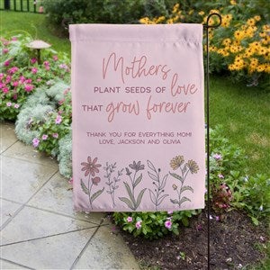 Love Blooms Here Personalized Garden Flag
